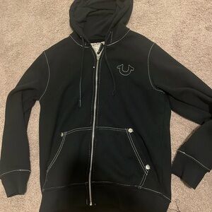 Big T True Religion Zip Up Hoodie